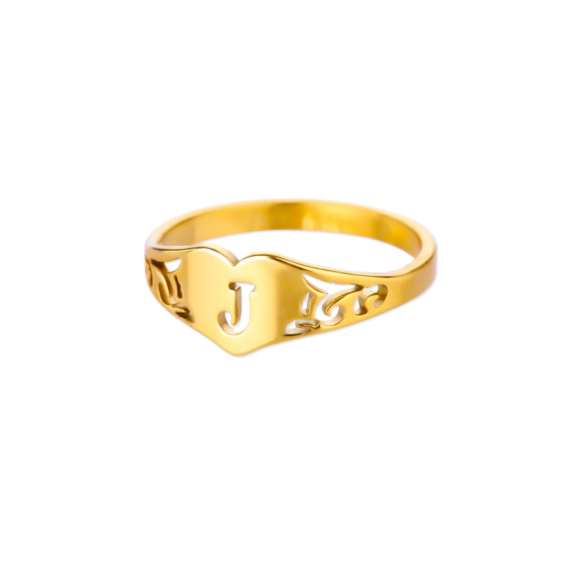 HeartInitial Ring