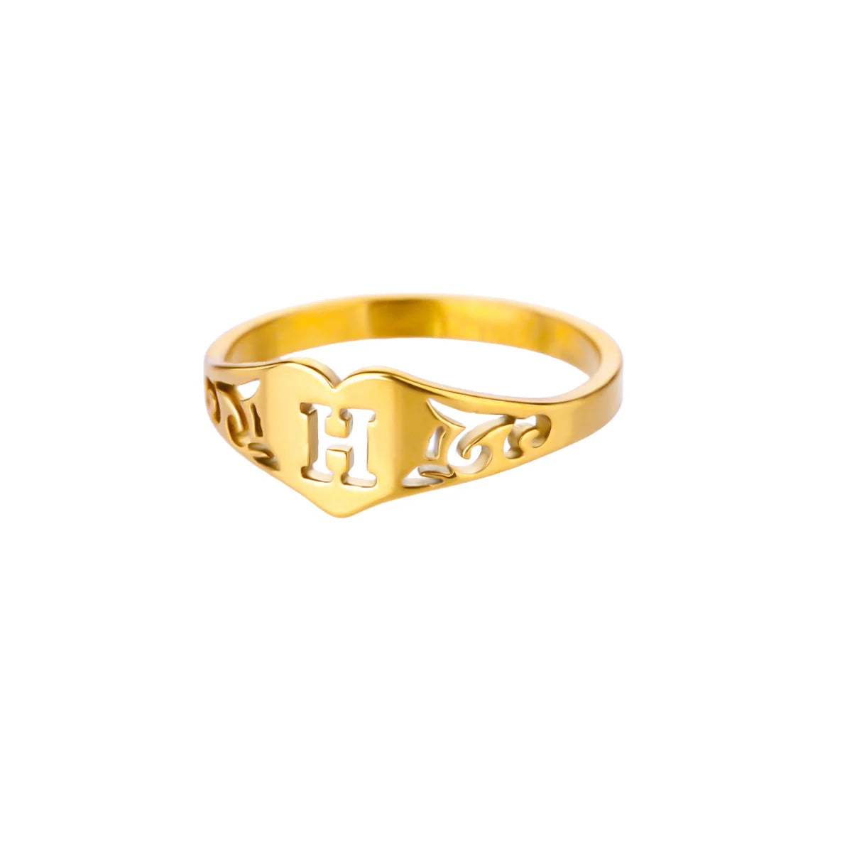 HeartInitial Ring
