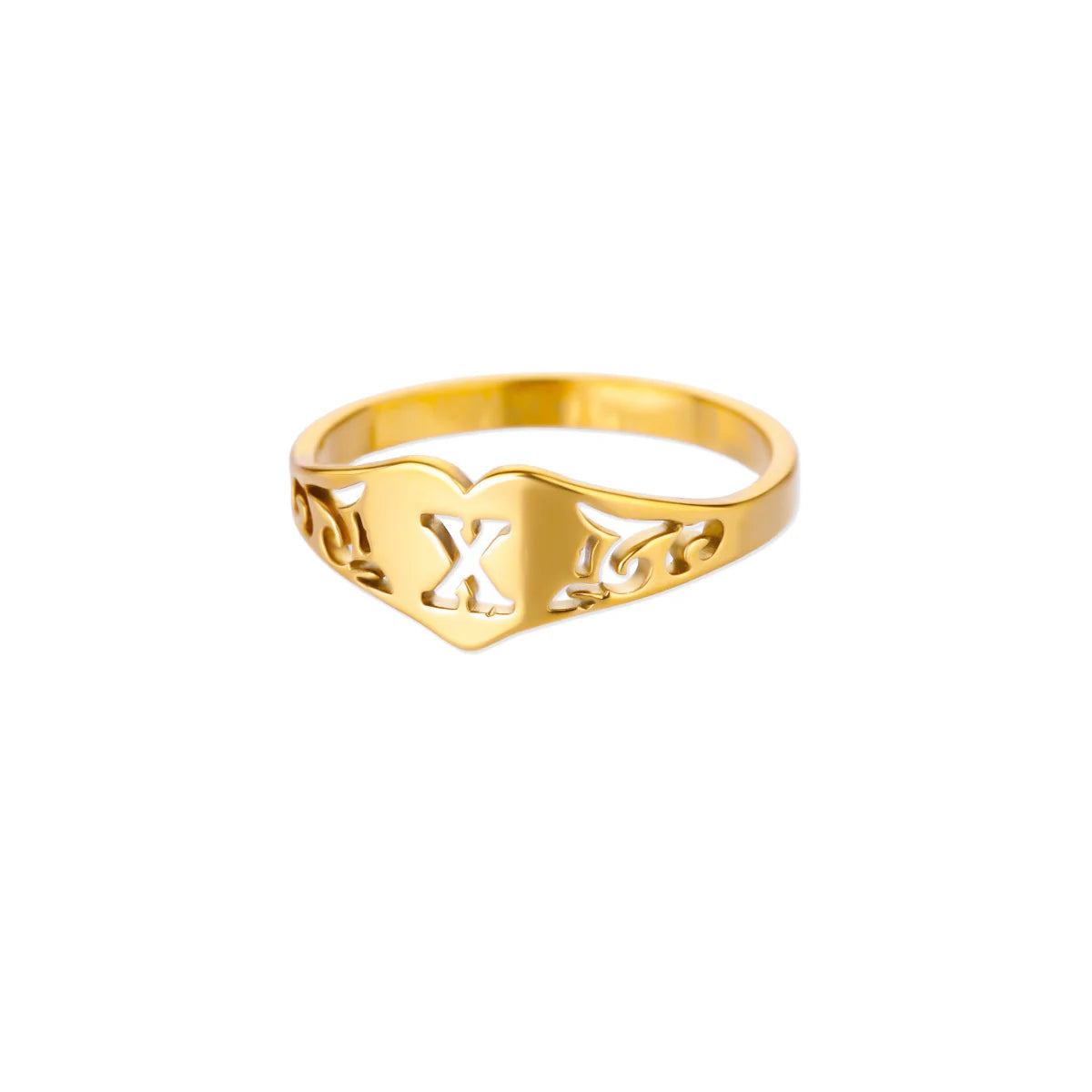 HeartInitial Ring