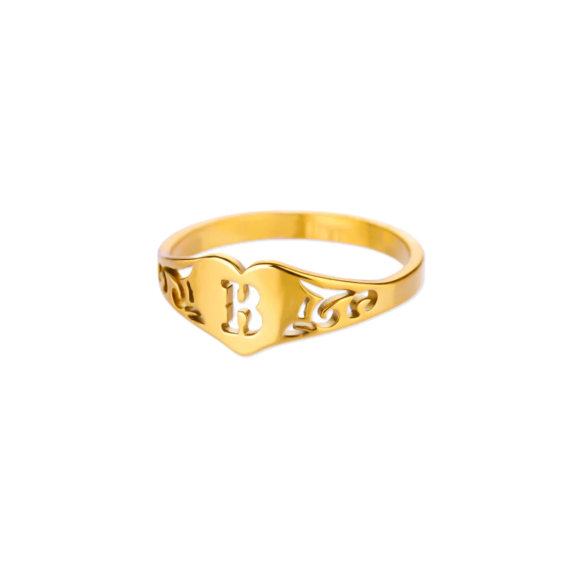 HeartInitial Ring