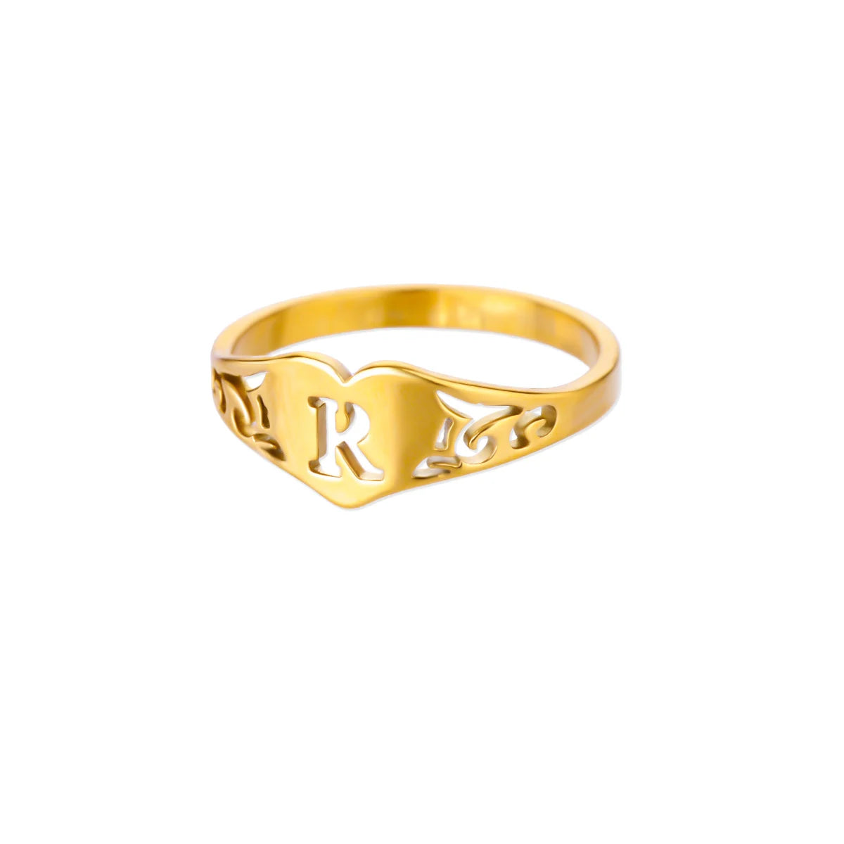 HeartInitial Ring