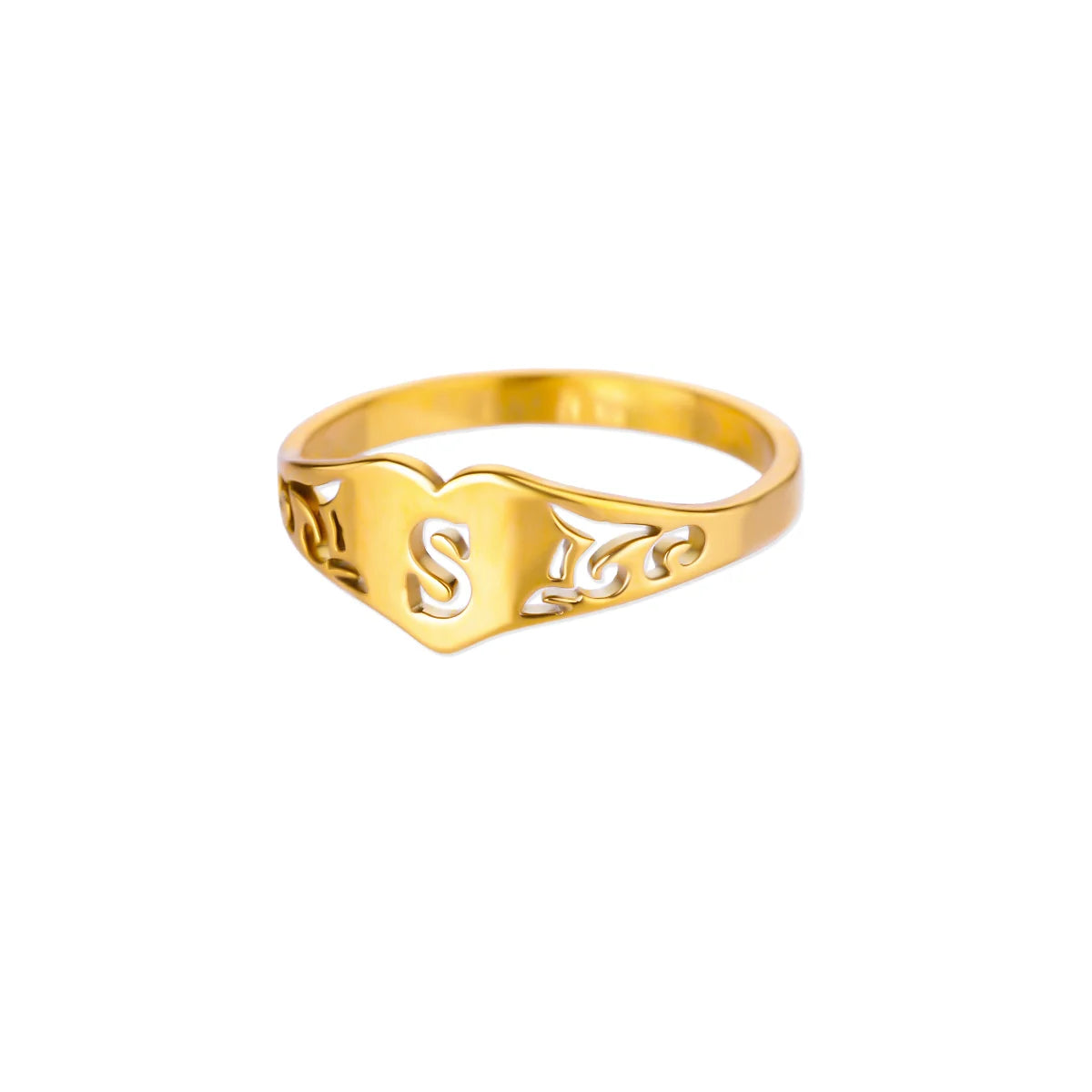 HeartInitial Ring