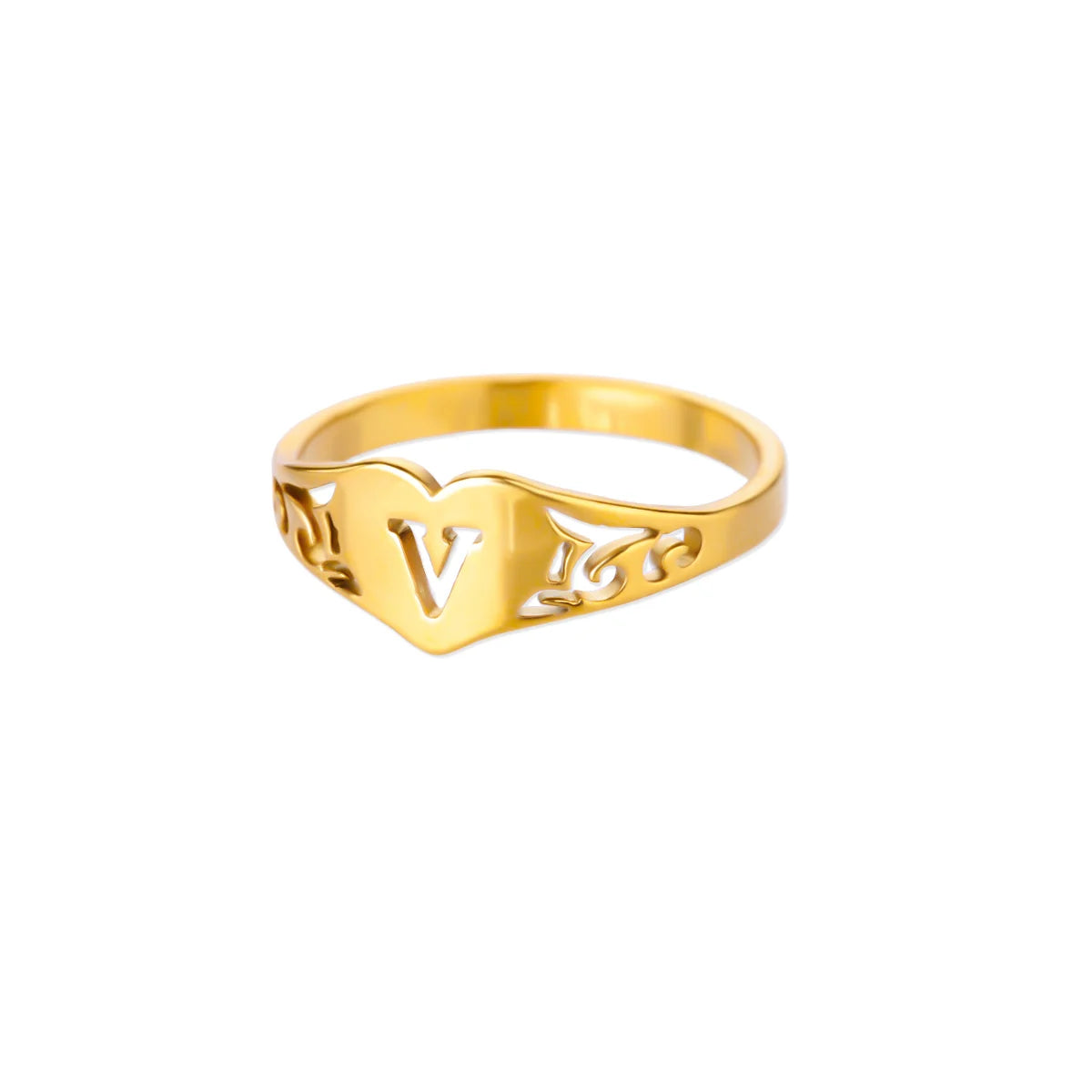 HeartInitial Ring
