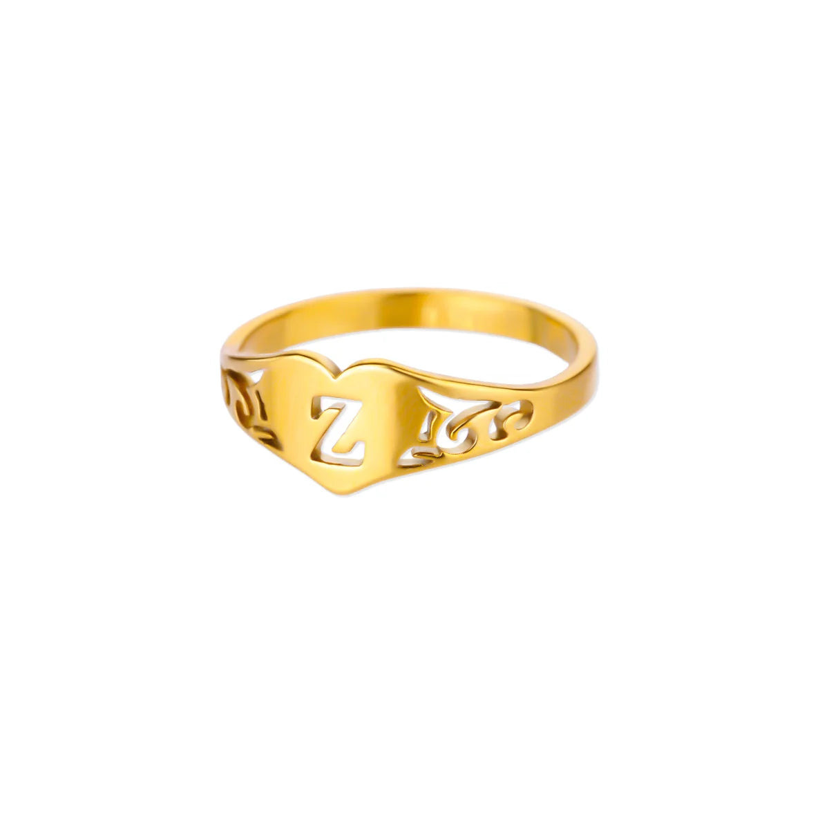 HeartInitial Ring