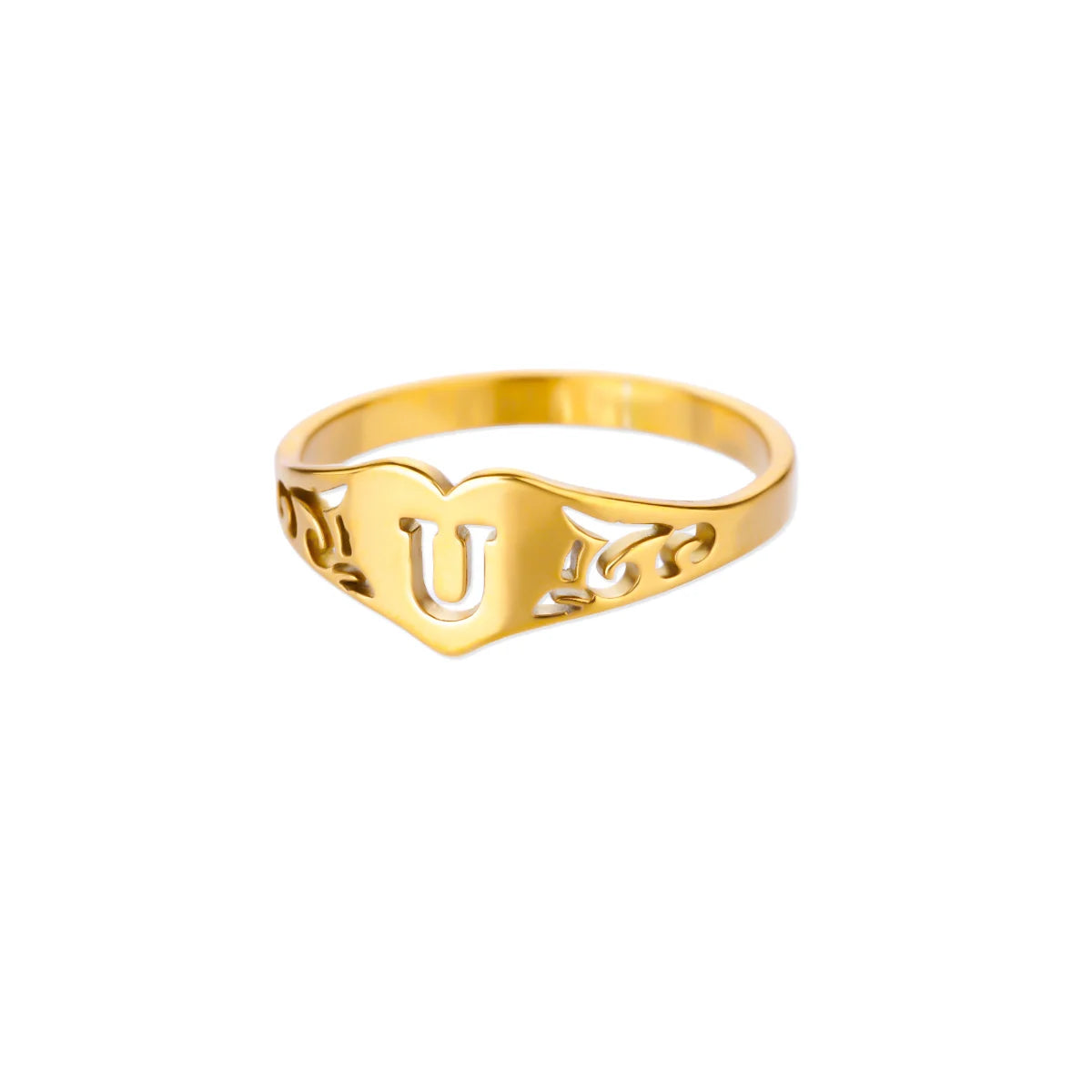 HeartInitial Ring