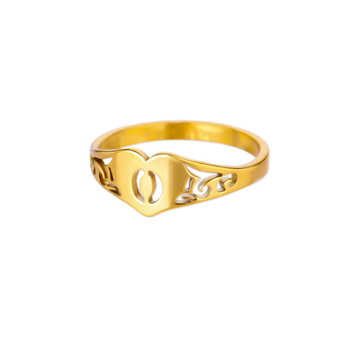 HeartInitial Ring