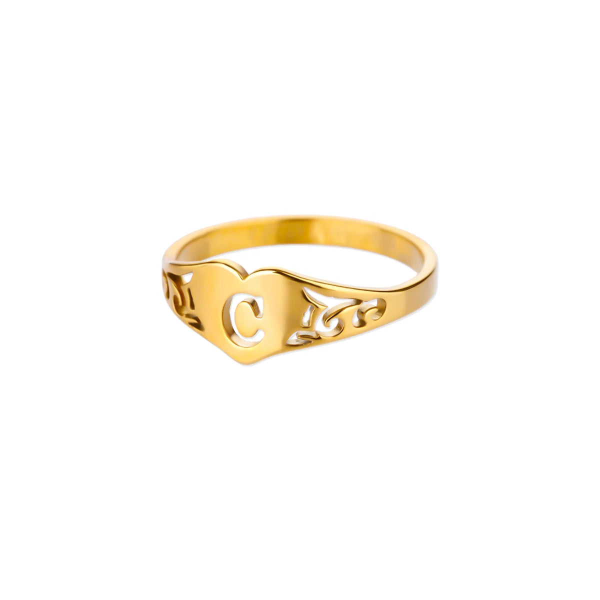HeartInitial Ring