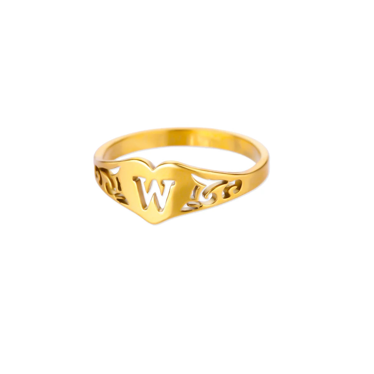 HeartInitial Ring