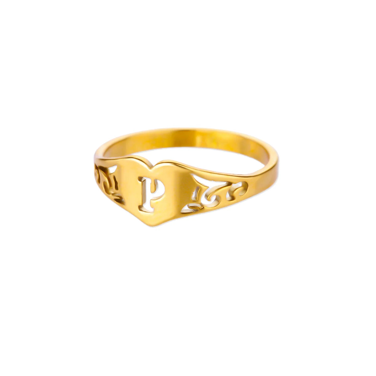 HeartInitial Ring