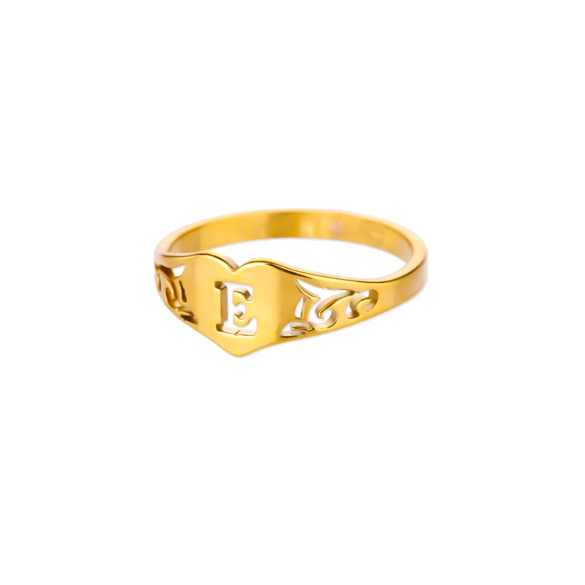HeartInitial Ring