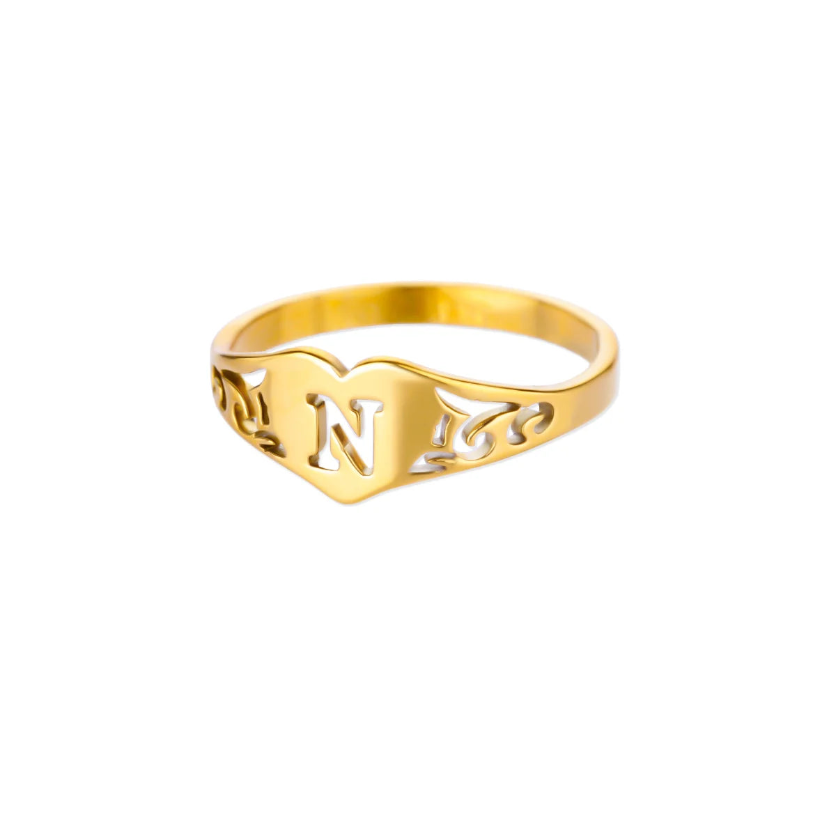 HeartInitial Ring