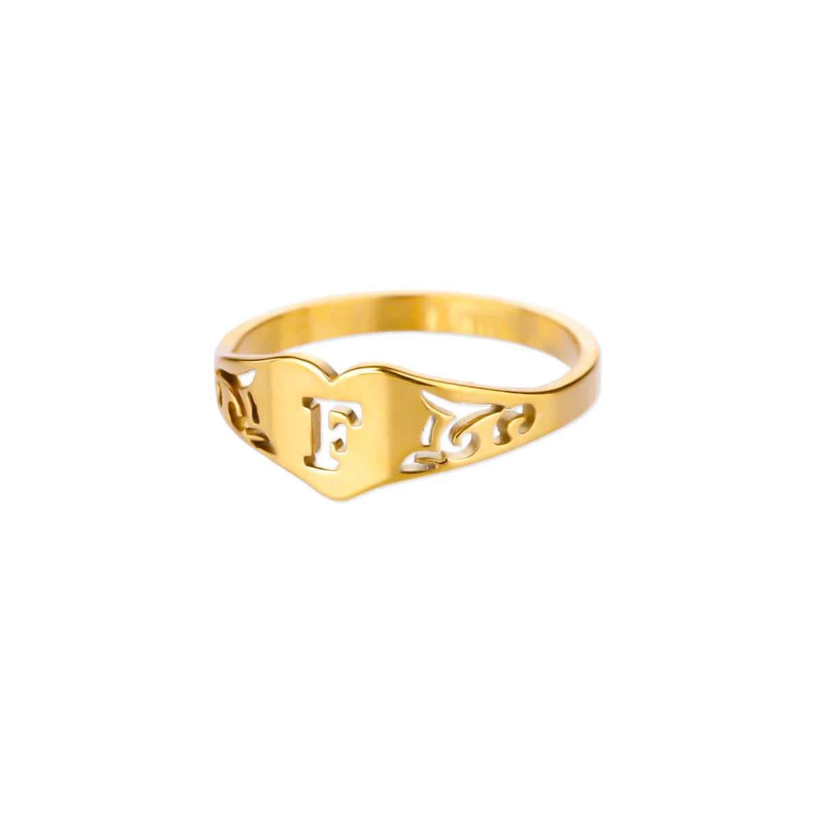 HeartInitial Ring