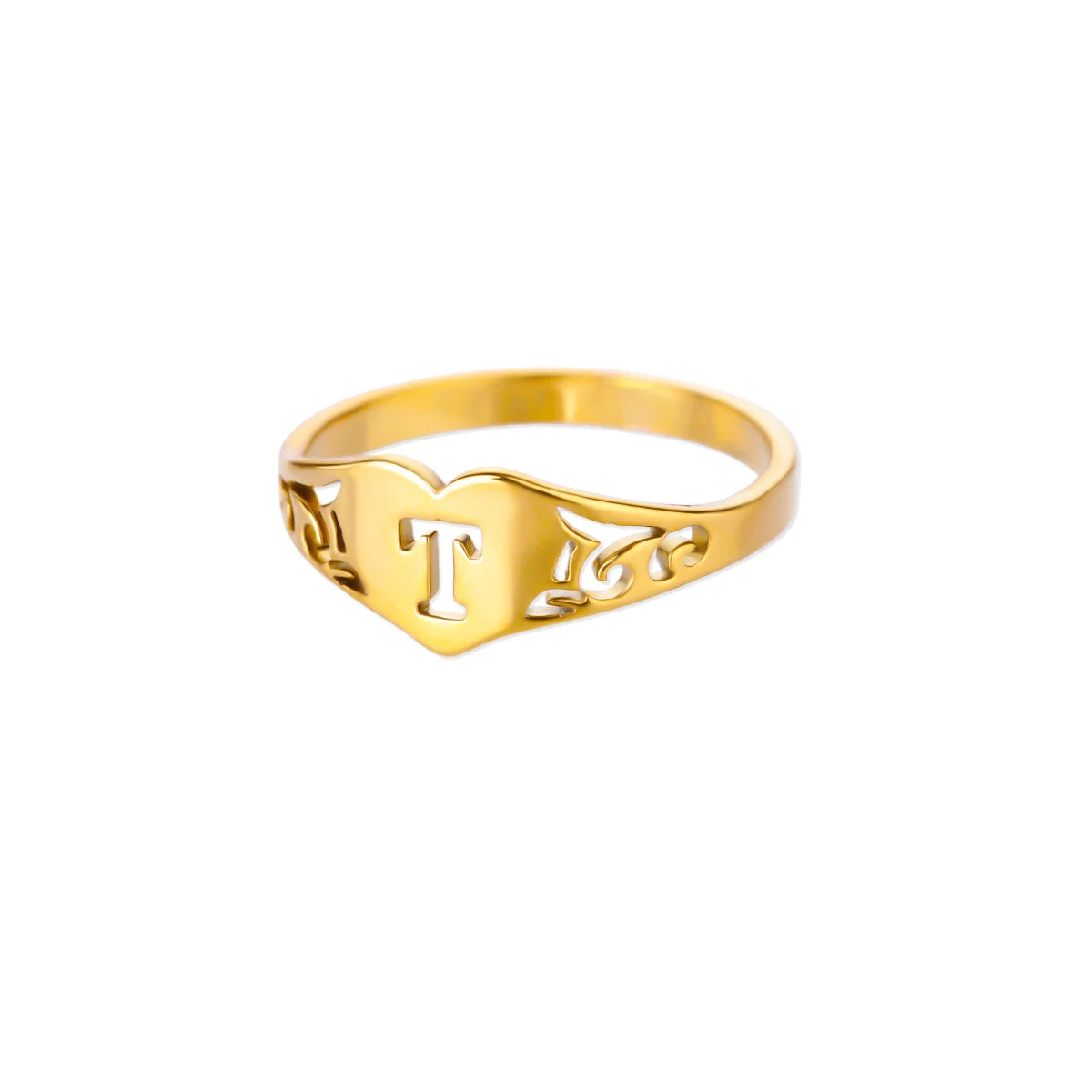 HeartInitial Ring