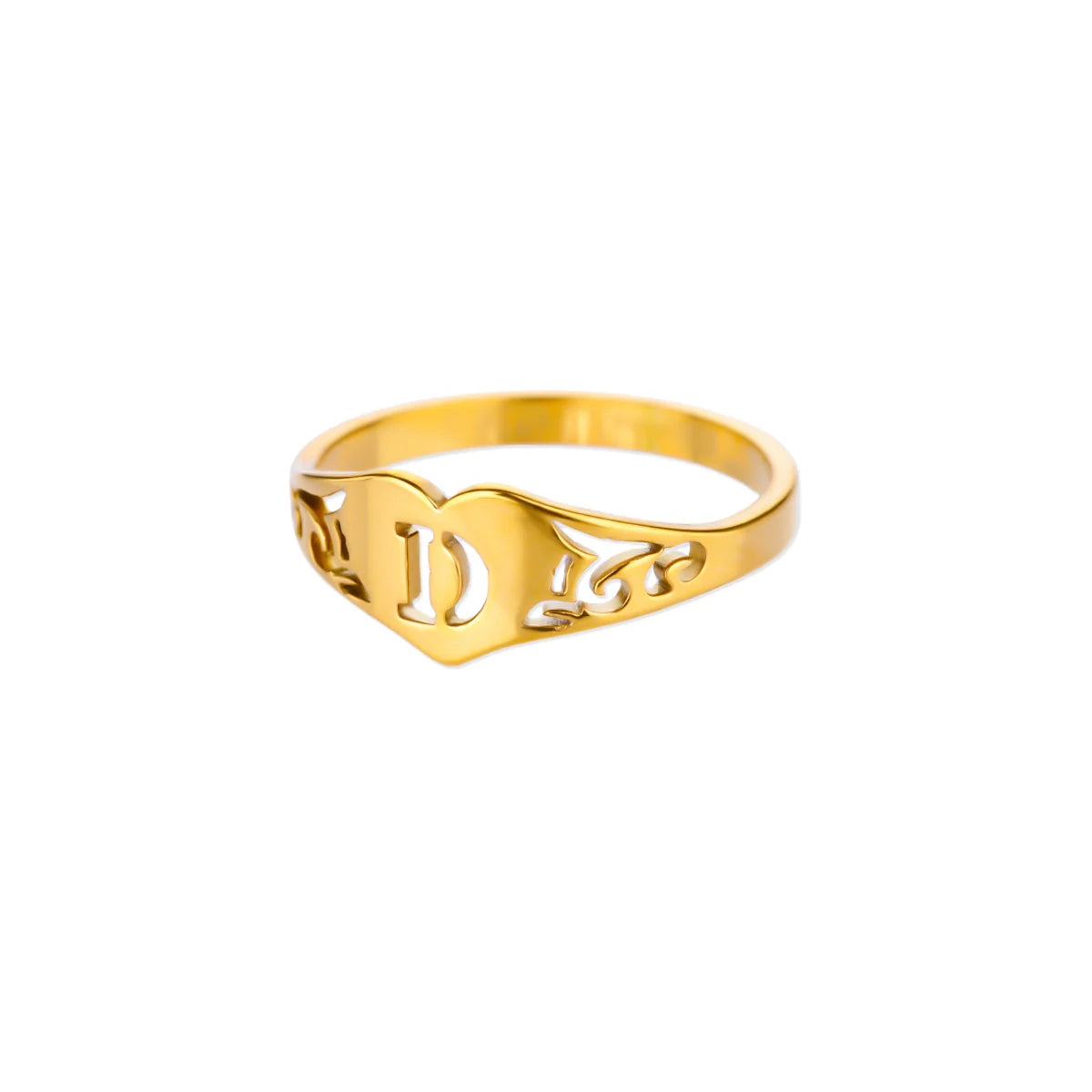 HeartInitial Ring