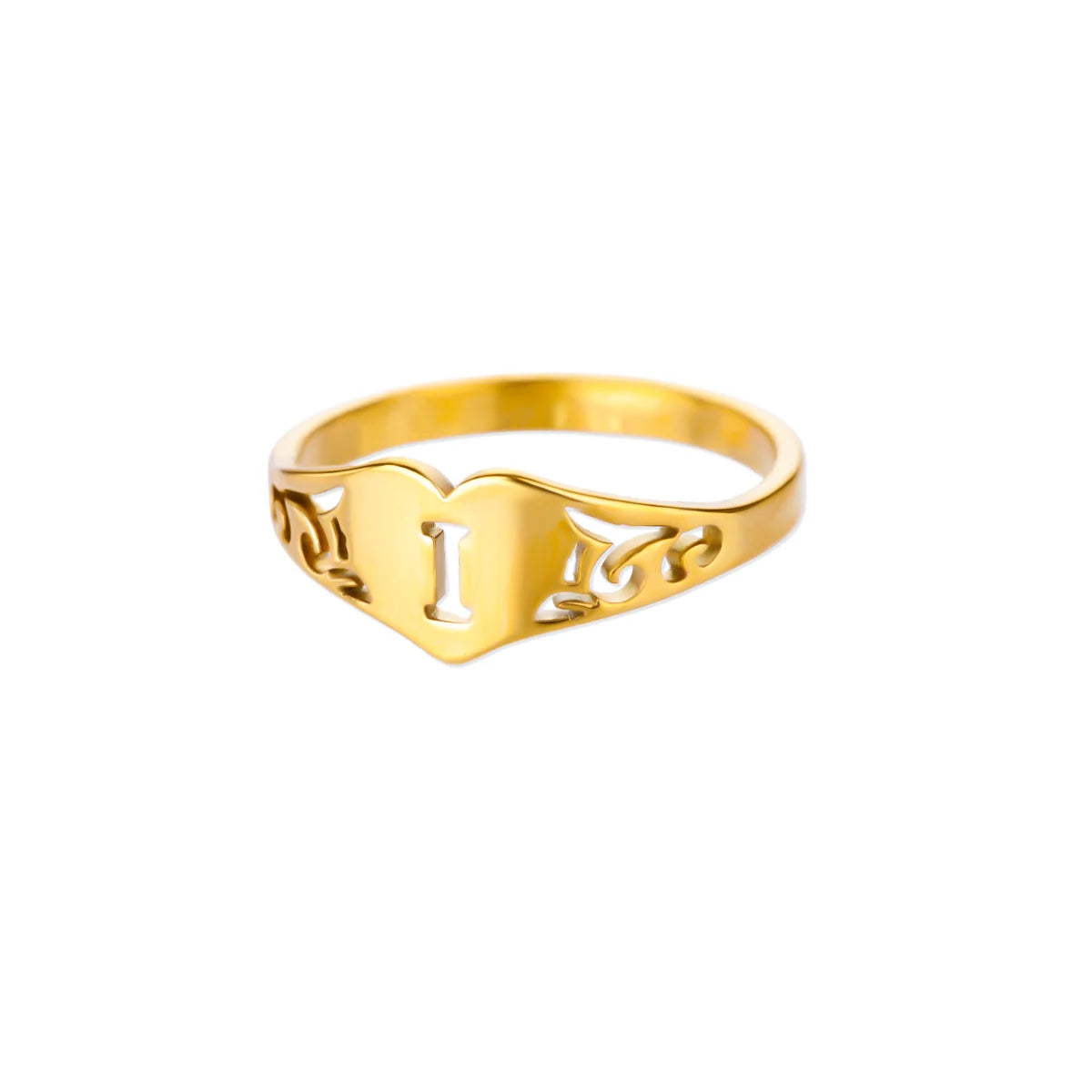 HeartInitial Ring