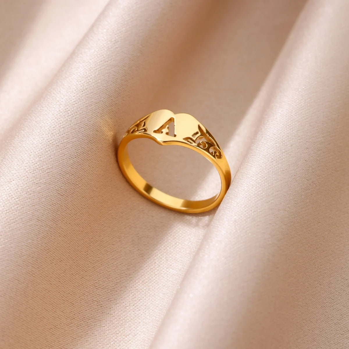 HeartInitial Ring