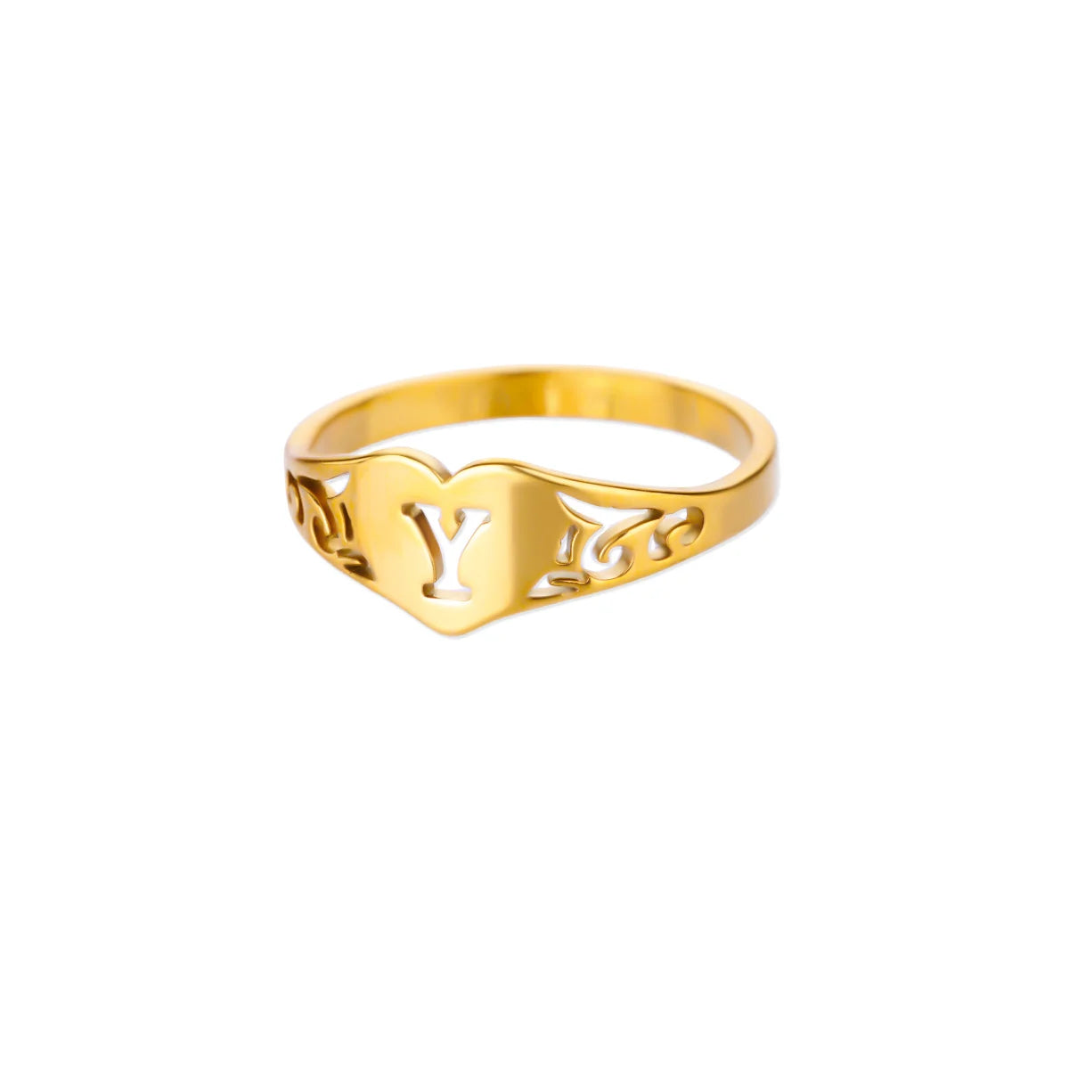 HeartInitial Ring