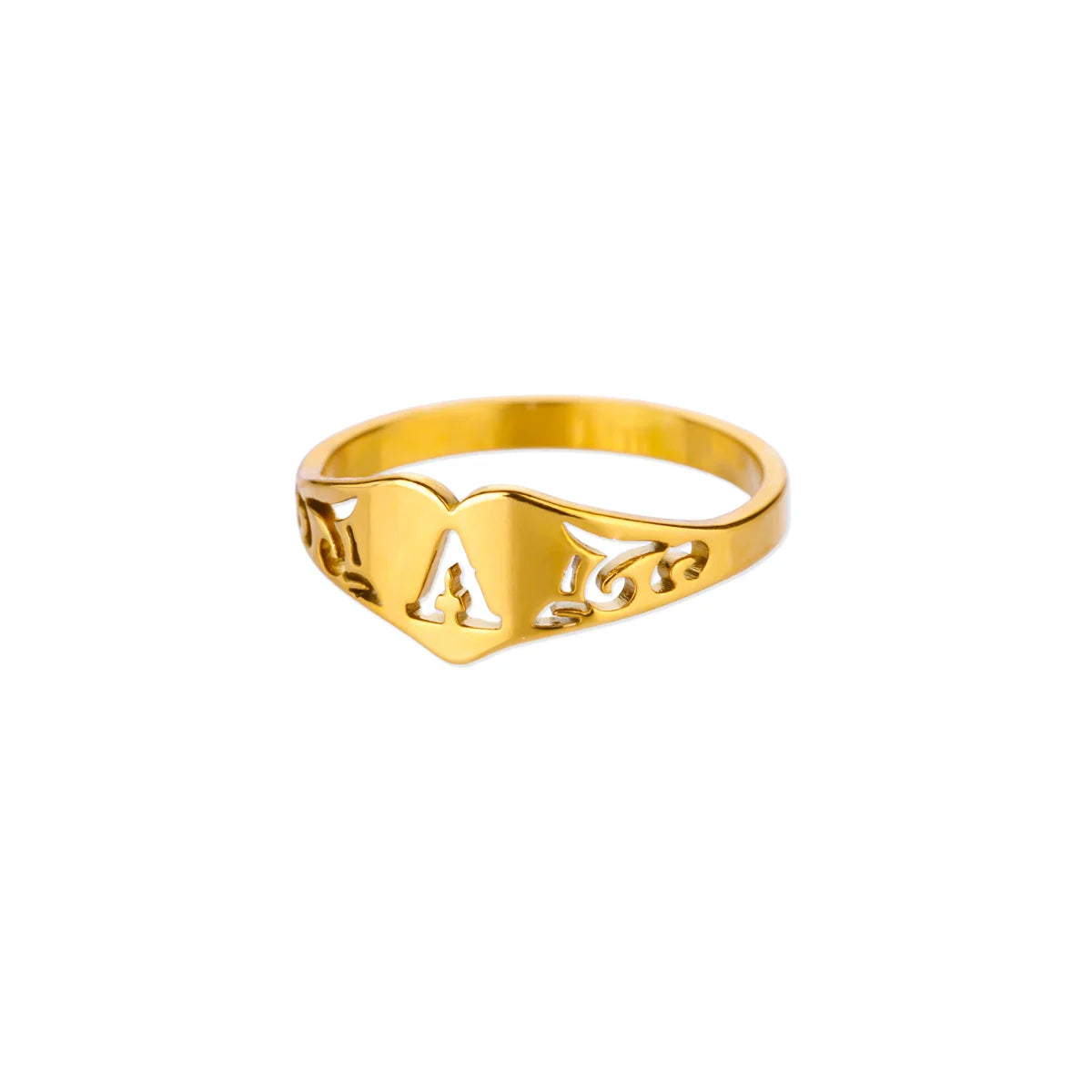 HeartInitial Ring